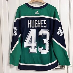 Authentic Adidas Vancouver Canucks Quinn Hughes Retro 1.0 Sprite Jersey 52 Large